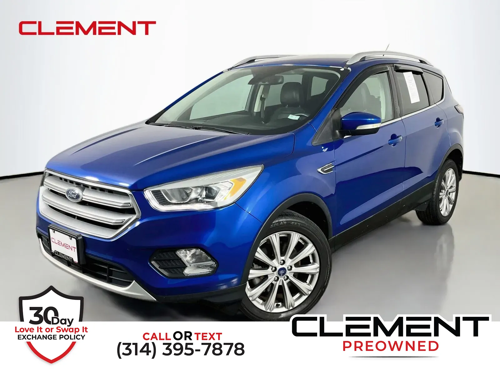 Blue 2017 Ford Escape Titanium for sale in Florissant, MO