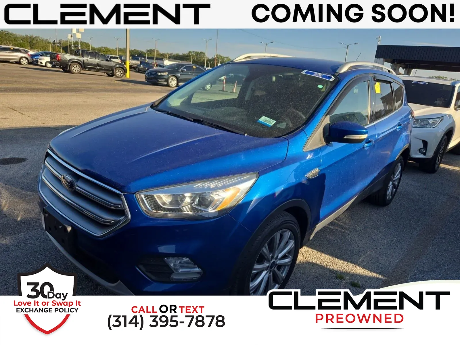 Blue 2017 Ford Escape Titanium for sale in Florissant, MO