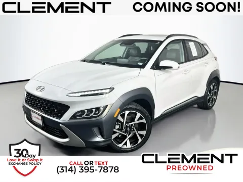 White 2022 Hyundai Kona Limited for sale in Florissant, MO