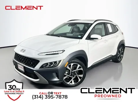 White 2022 Hyundai Kona Limited for sale in Florissant, MO