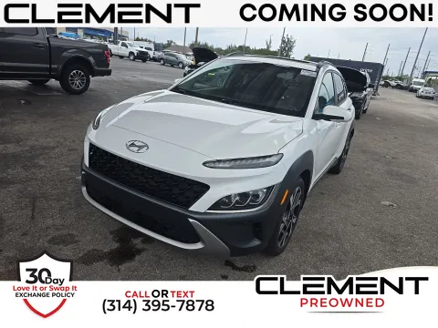 White 2022 Hyundai Kona Limited for sale in Florissant, MO