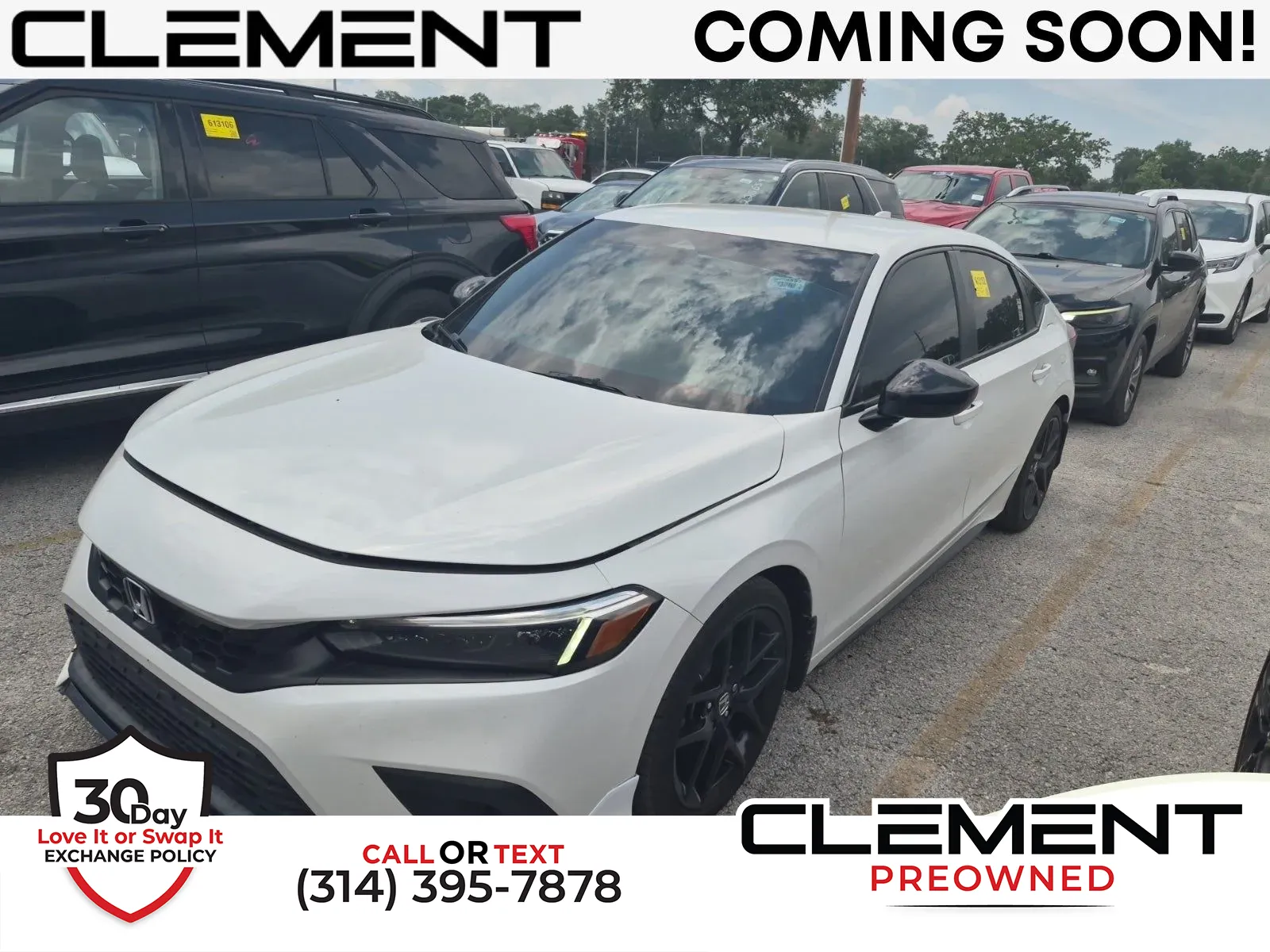White 2023 Honda Civic Sport for sale in Florissant, MO