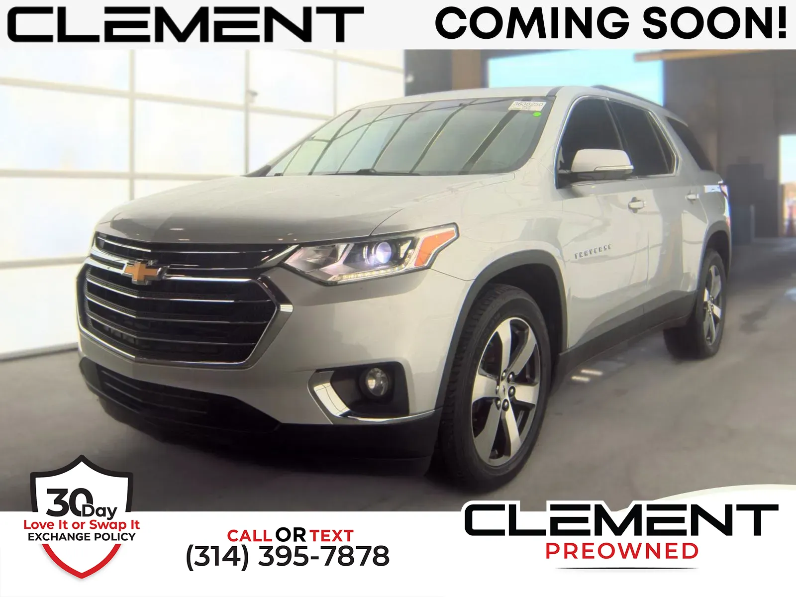 Silver 2019 Chevrolet Traverse 3LT for sale in Florissant, MO