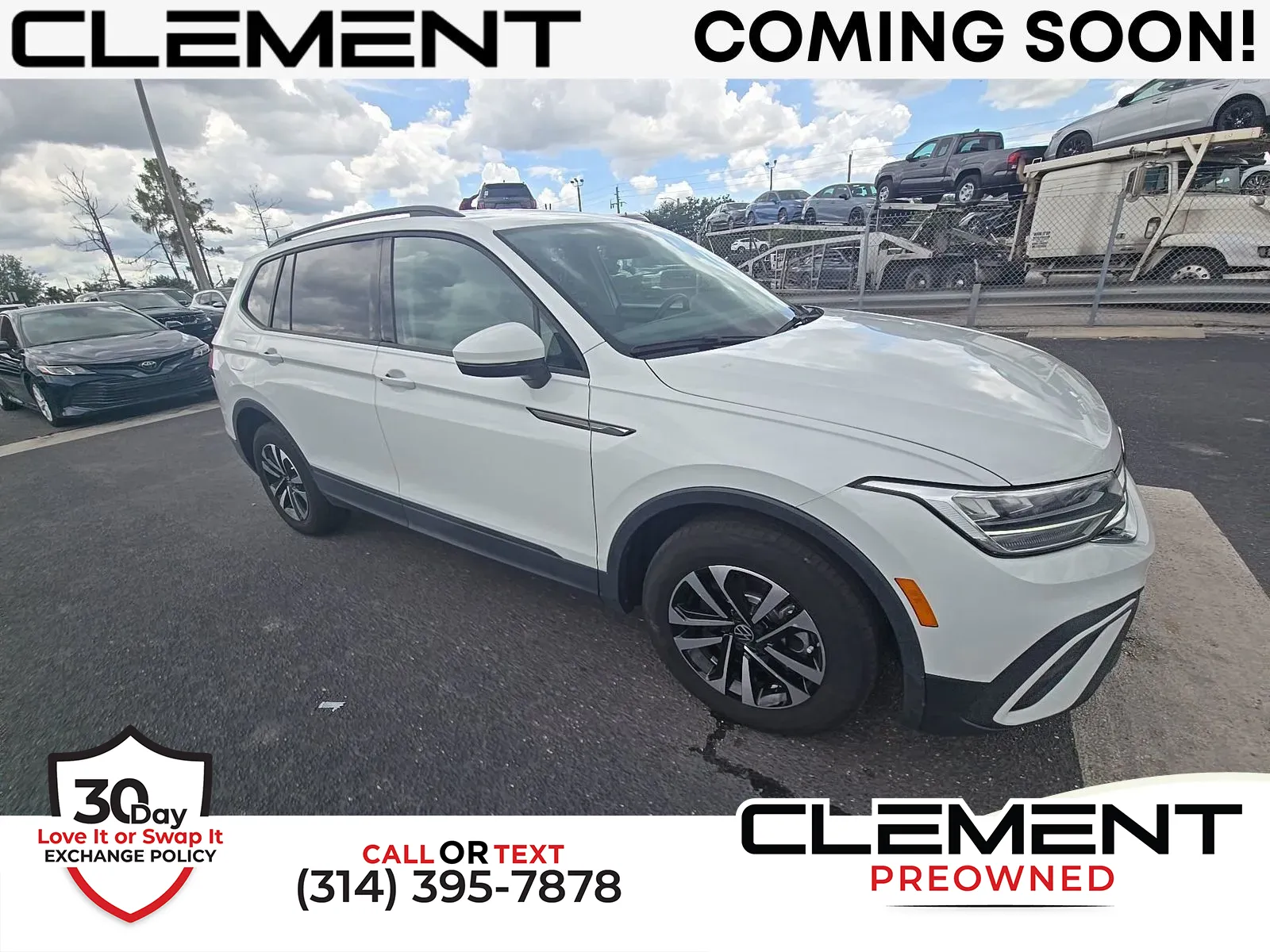White 2023 Volkswagen Tiguan 2.0T S for sale in Florissant, MO