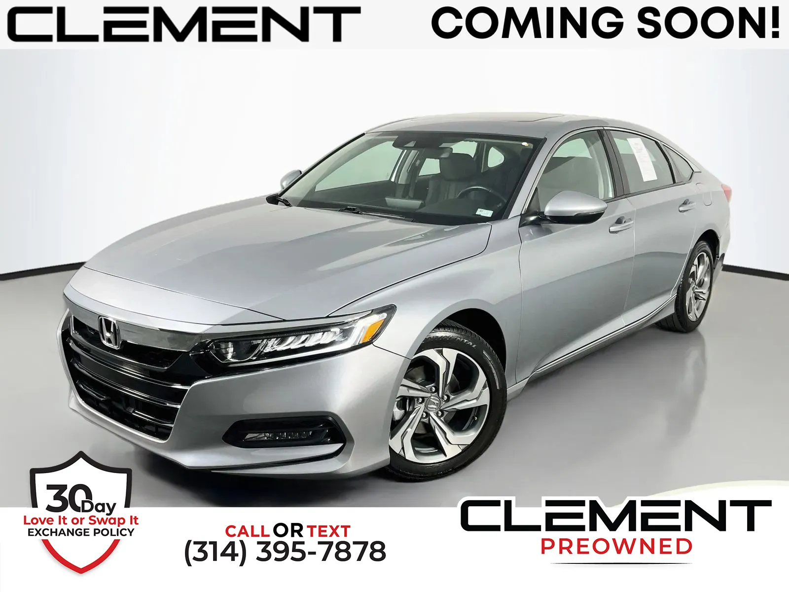 Silver 2019 Honda Accord EX-L for sale in Florissant, MO