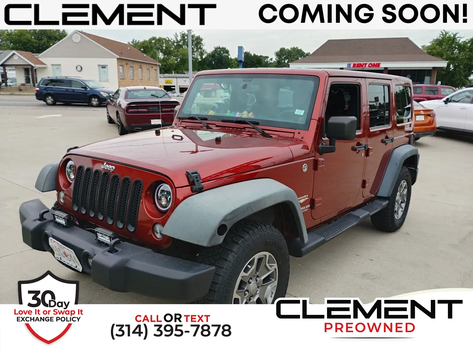 Red 2014 Jeep Wrangler Unlimited Sahara for sale in Florissant, MO
