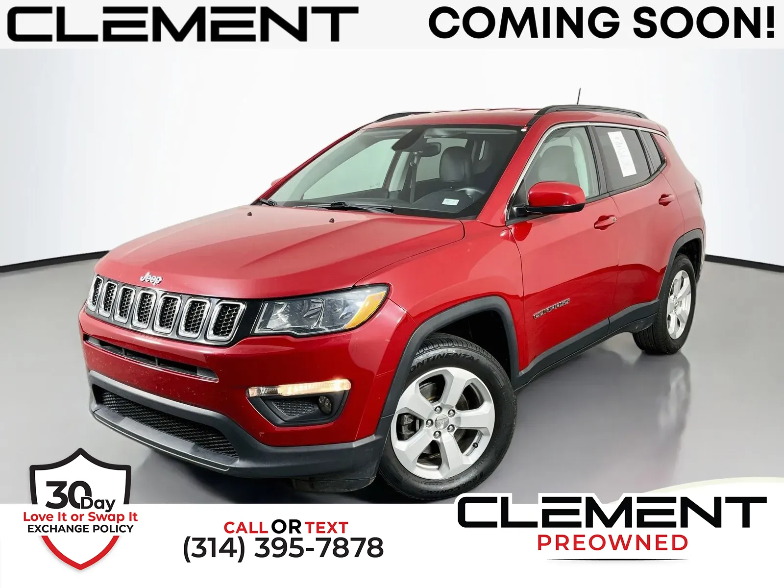 Red 2018 Jeep Compass Latitude for sale in Florissant, MO