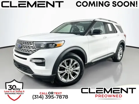 White 2023 Ford Explorer Limited for sale in Florissant, MO