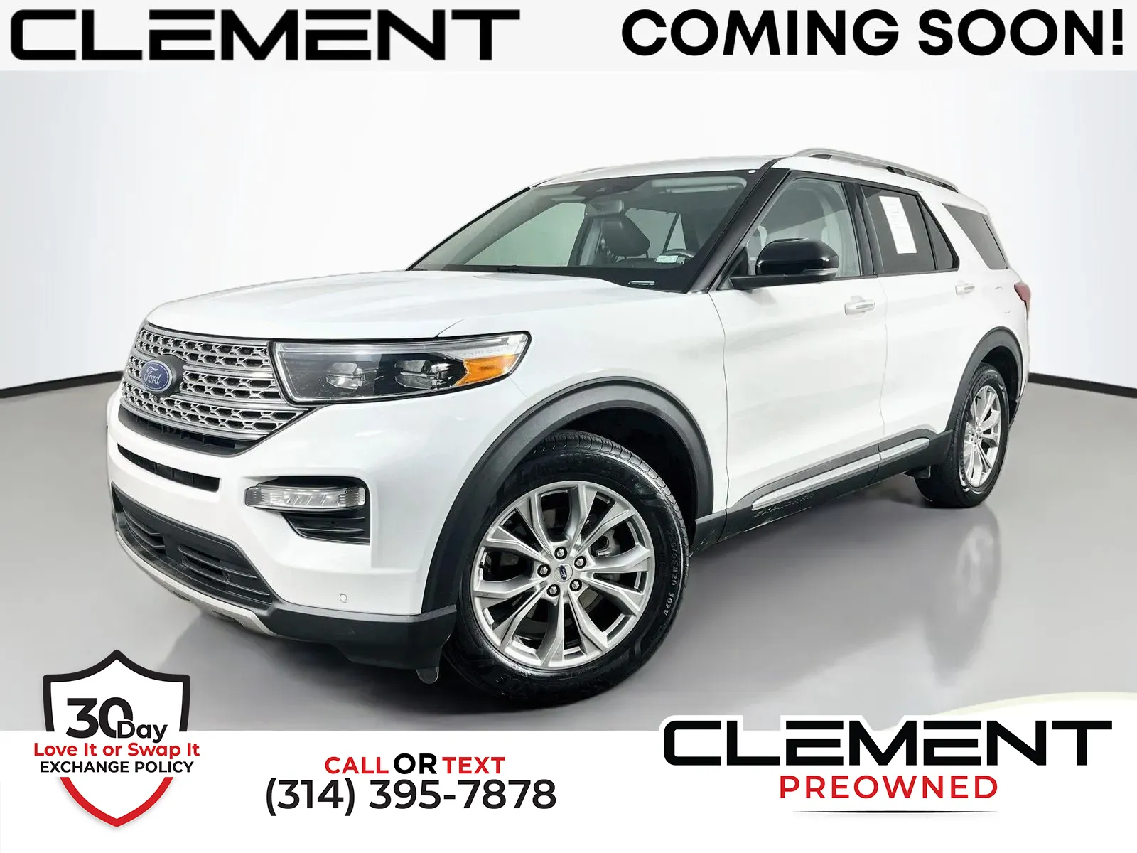 White 2023 Ford Explorer Limited for sale in Florissant, MO