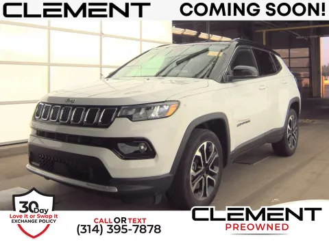 White 2023 Jeep Compass Limited for sale in Florissant, MO