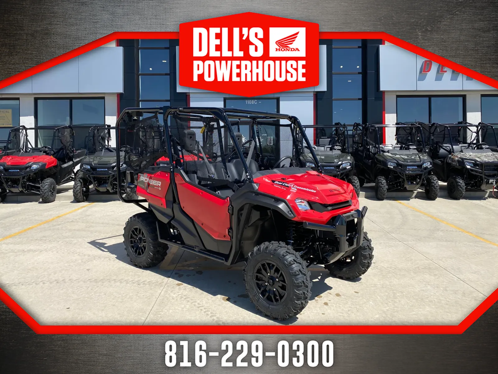 Red 2025 HONDA PIONEER 1000-5 Deluxe for sale in Grain Valley, MO