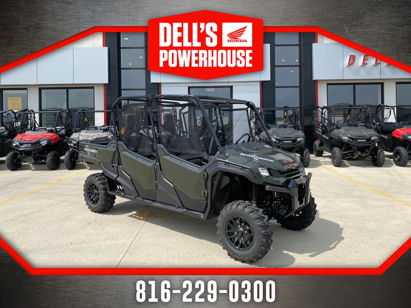 Black 2025 Honda Pioneer 1000-6 Crew Deluxe for sale in Grain Valley, MO