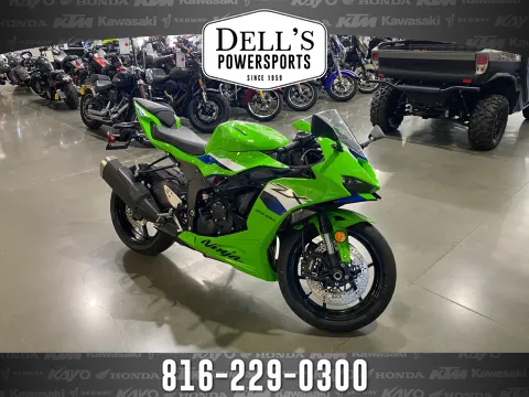 Green 2026 Kawasaki NINJA ZX-6R ABS for sale in Grain Valley, MO