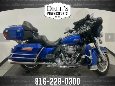 Blue 2010 Harley-Davidson Electra Glide Ultra Classic for sale in Grain Valley, MO