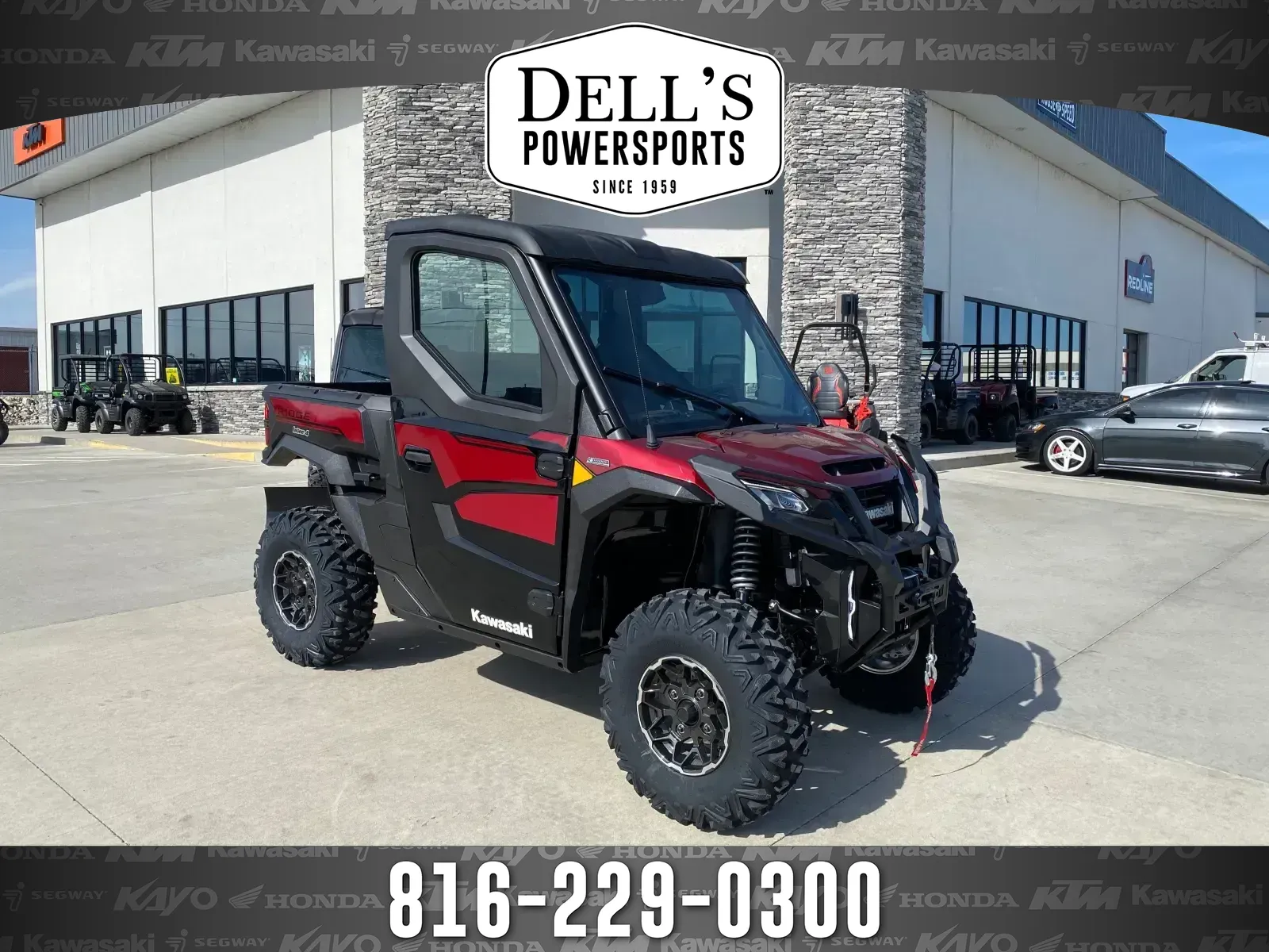 Red 2026 Kawasaki RIDGE Platinum Ranch Edition for sale in Grain Valley, MO