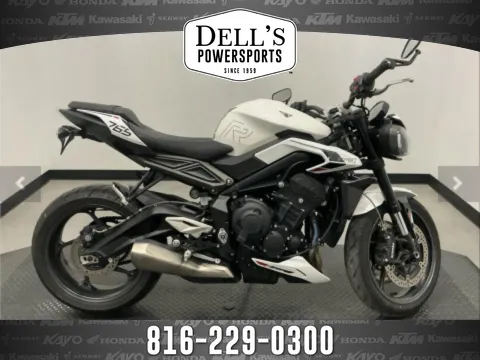 White 2024 Triumph Street Triple R for sale in Grain Valley, MO