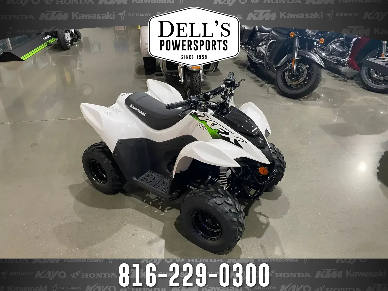 White 2027 Kawasaki KFX 50 for sale in Grain Valley, MO