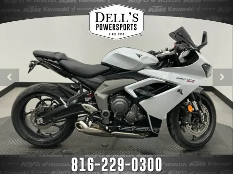 White 2025 Triumph Daytona 660 for sale in Grain Valley, MO