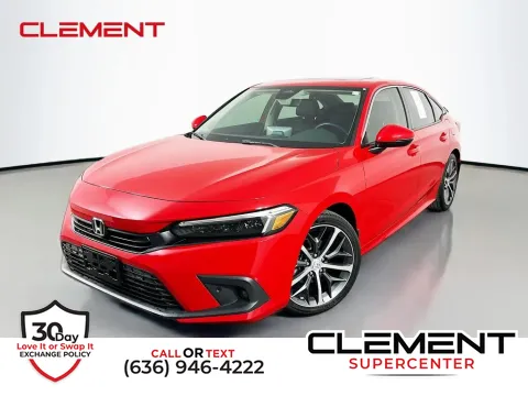 Red 2022 Honda Civic Touring for sale in Saint Charles, MO