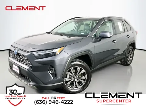 Gray 2022 Toyota RAV4 Hybrid Limited for sale in Saint Charles, MO