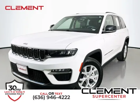White 2023 Jeep Grand Cherokee Limited for sale in Saint Charles, MO