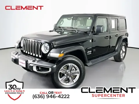 Black 2021 Jeep Wrangler Unlimited Sahara for sale in Saint Charles, MO
