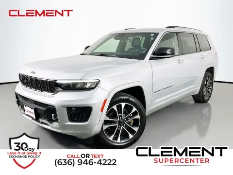 Silver 2021 Jeep Grand Cherokee L Overland for sale in Saint Charles, MO