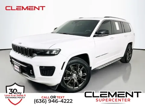 White 2023 Jeep Grand Cherokee L Overland for sale in Saint Charles, MO