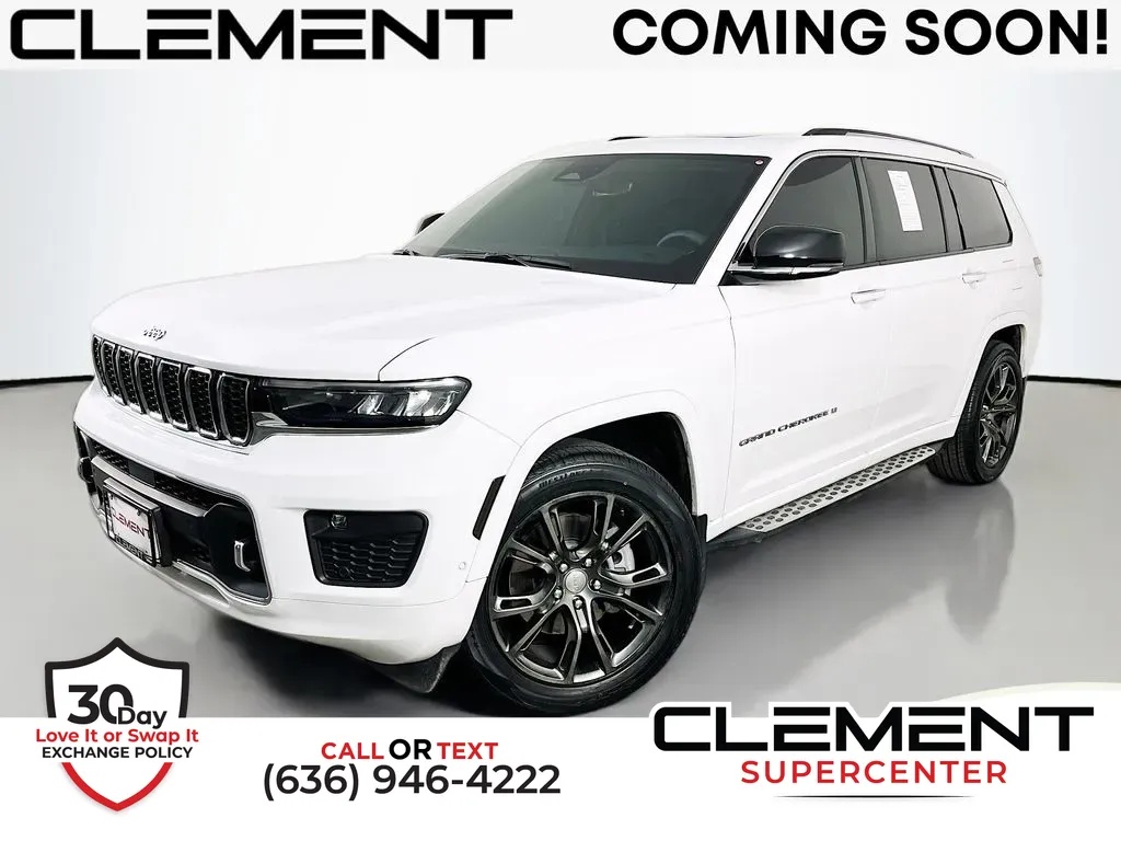 White 2023 Jeep Grand Cherokee L Overland for sale in Saint Charles, MO