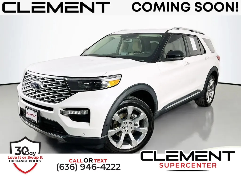 White 2020 Ford Explorer Platinum for sale in Saint Charles, MO