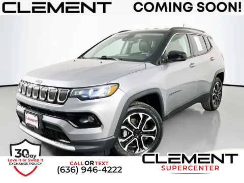 Silver 2022 Jeep Compass Limited for sale in Saint Charles, MO