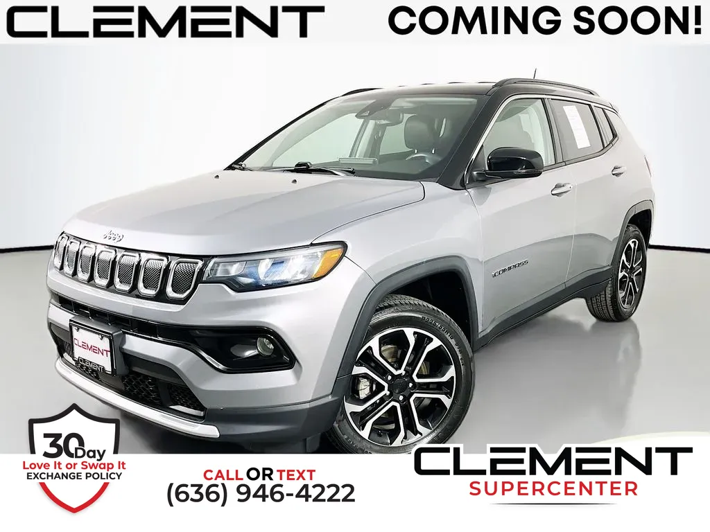Silver 2022 Jeep Compass Limited for sale in Saint Charles, MO