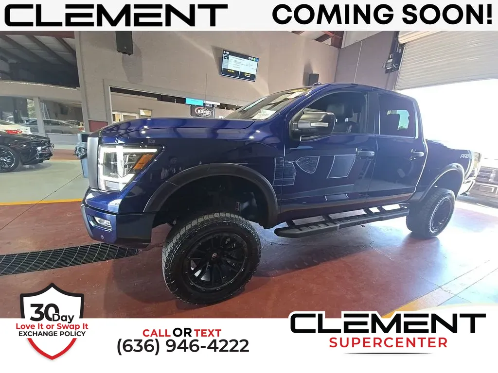 Blue 2021 Nissan Titan PRO-4X for sale in Saint Charles, MO
