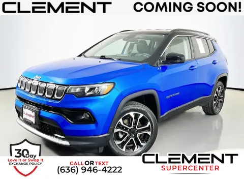 Blue 2022 Jeep Compass Limited for sale in Saint Charles, MO
