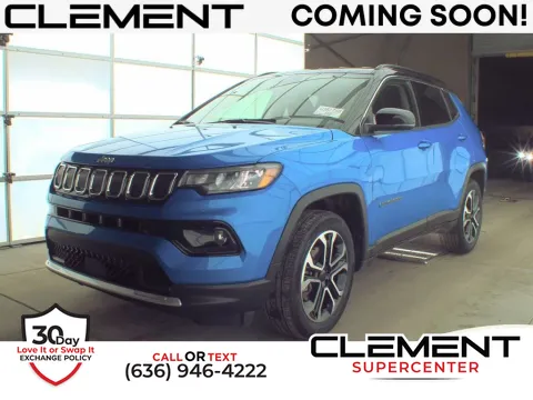 Blue 2022 Jeep Compass Limited for sale in Saint Charles, MO