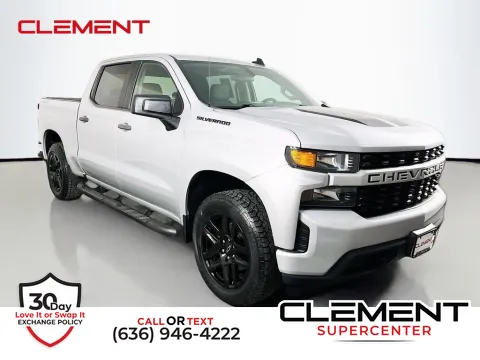 Silver 2021 Chevrolet Silverado 1500 Custom for sale in Saint Charles, MO