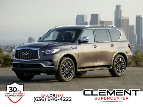 Silver 2022 INFINITI QX80 LUXE for sale in Saint Charles, MO
