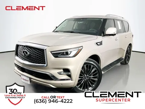 Silver 2022 INFINITI QX80 LUXE for sale in Saint Charles, MO
