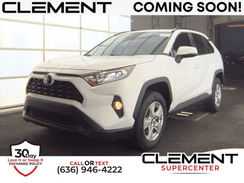 White 2019 Toyota RAV4 XLE for sale in Saint Charles, MO