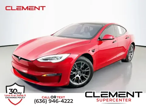 Red 2021 Tesla Model S Plaid for sale in Saint Charles, MO