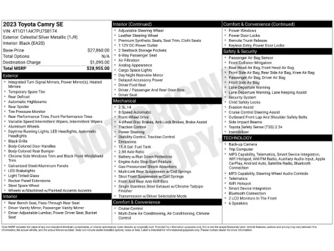 Photos of 2023 Toyota Camry SE for sale in Saint Charles, MO at Clement Supercenter