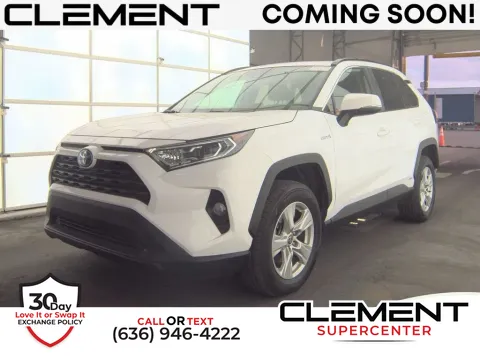 White 2021 Toyota RAV4 Hybrid XLE for sale in Saint Charles, MO
