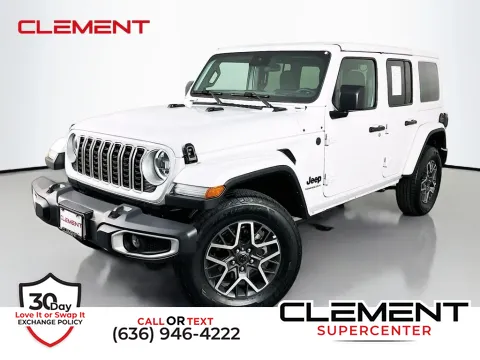 White 2025 Jeep Wrangler Sahara for sale in Saint Charles, MO