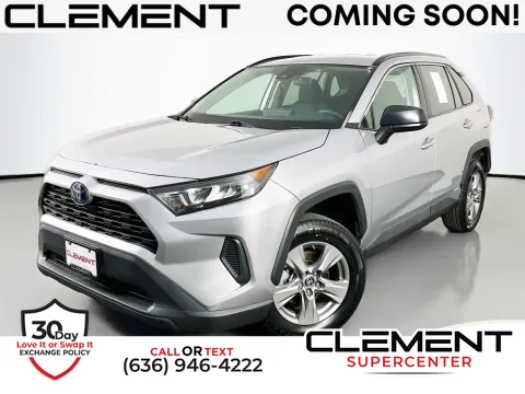 Silver 2022 Toyota RAV4 Hybrid LE for sale in Saint Charles, MO