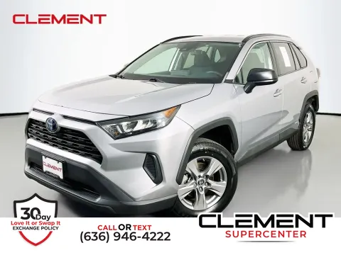 Silver 2022 Toyota RAV4 Hybrid LE for sale in Saint Charles, MO