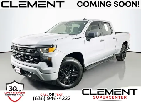 Gray 2024 Chevrolet Silverado 1500 Custom for sale in Saint Charles, MO