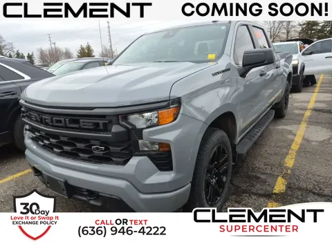 Gray 2024 Chevrolet Silverado 1500 Custom for sale in Saint Charles, MO
