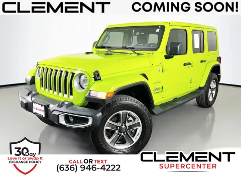 Green 2021 Jeep Wrangler Unlimited Sahara for sale in Saint Charles, MO