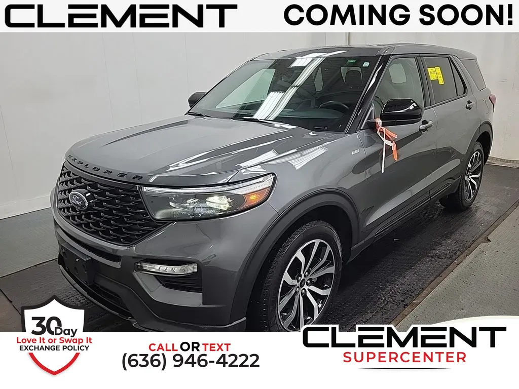 Gray 2022 Ford Explorer ST-Line for sale in Saint Charles, MO