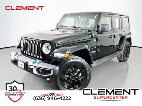 Black 2023 Jeep Wrangler Sahara 4xe for sale in Saint Charles, MO